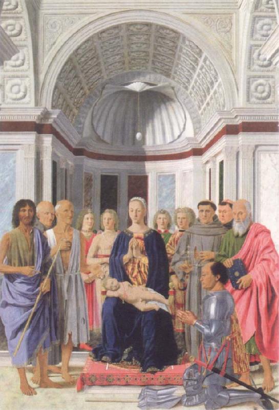 Piero della Francesca Brera madonna oil painting picture